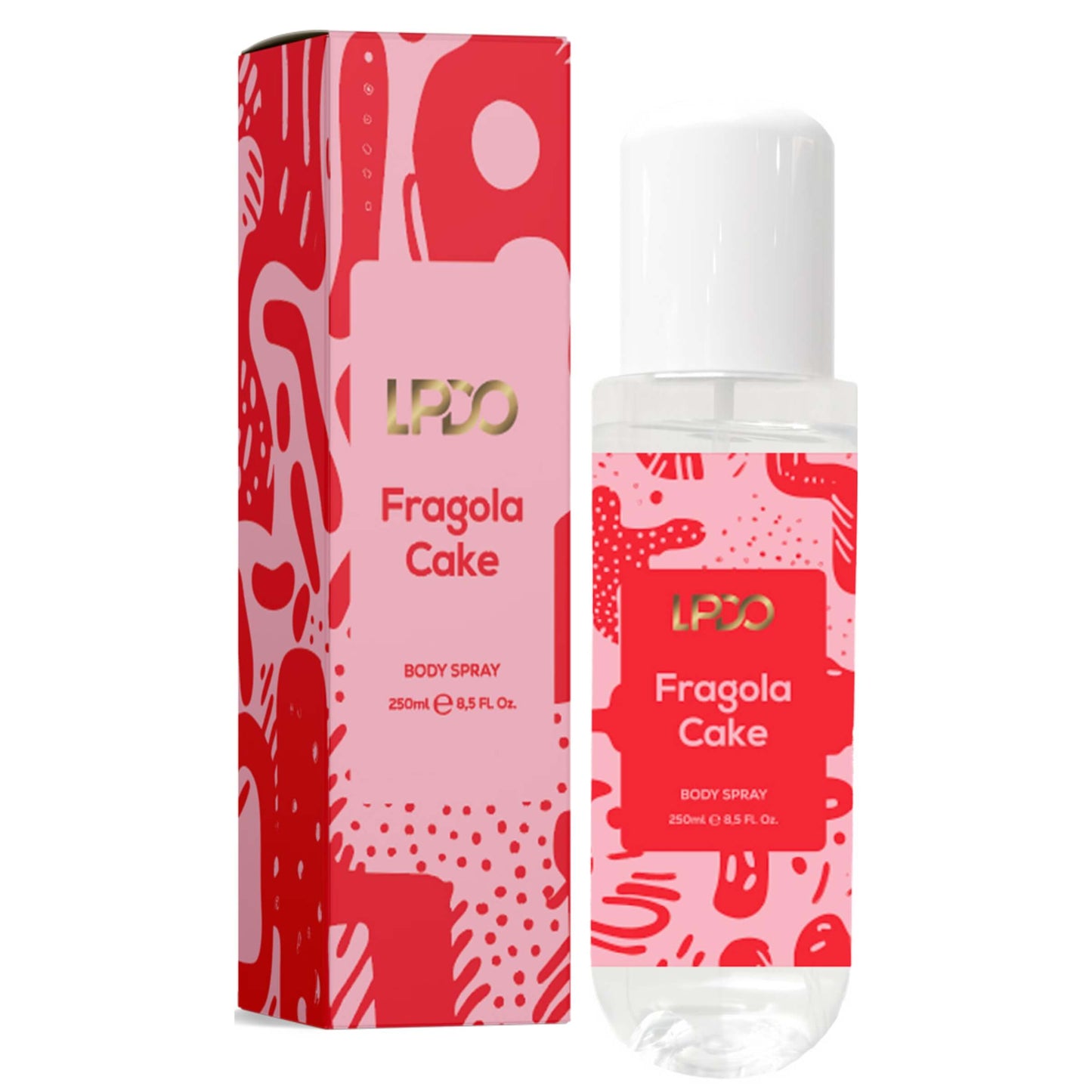 LPDO Fragola Cake Body Spray 250ml flacone note fragola torta fruttate cremose