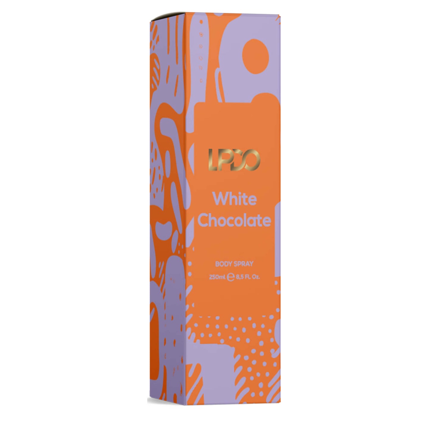 LPDO White Chocolate Body Spray 250ml dettaglio packaging corpo