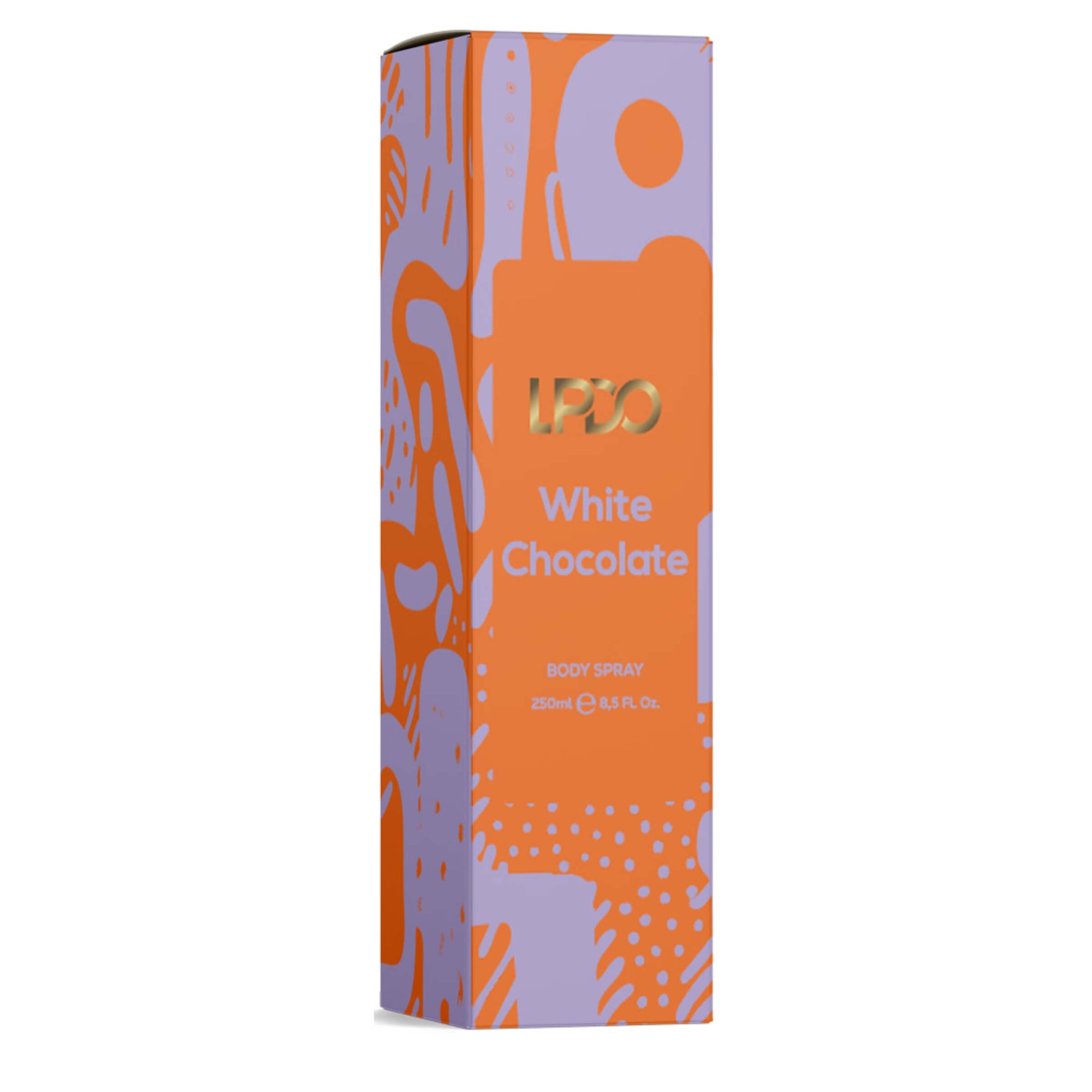 LPDO White Chocolate Body Spray 250ml dettaglio packaging corpo