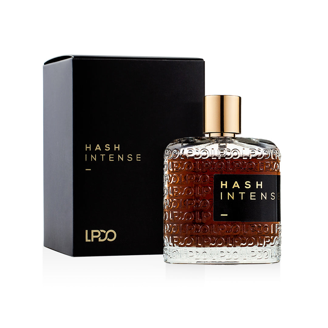 LPDO Hash Intense EDPI 100ml flacone cannabis note verdi resina caffè orientale