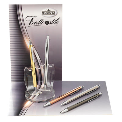 Bagutta Tratto di Stile Matite Portamine 2 mm con Temperino 5 pezzi con Espositore