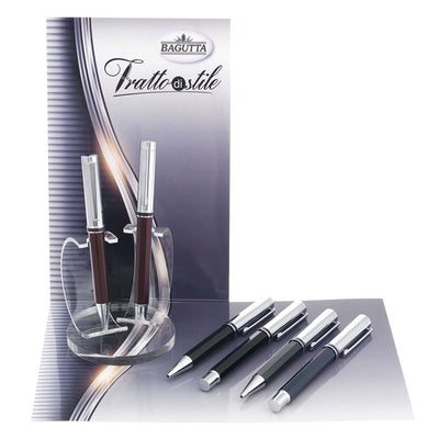 Bagutta Tratto di Stile Penne con Corpo Sfaccettato Assortite 6 pezzi con Espositore