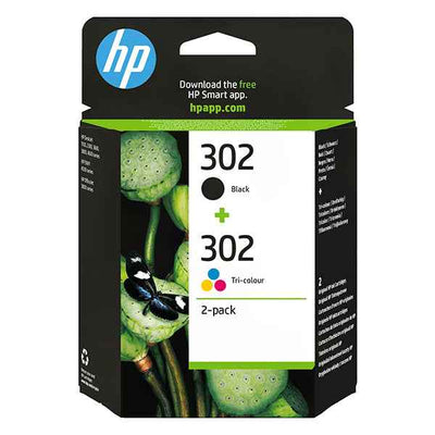 Hp - Confezione 2 cartucce  originale- Hp 302 - C/M/Y/K - X4D37AE - C/M/Y 165 pag / K 190 pag