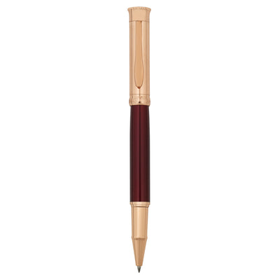 Bagutta Tratto di Stile Penna Roller Smalto Rosso con Finiture Rame