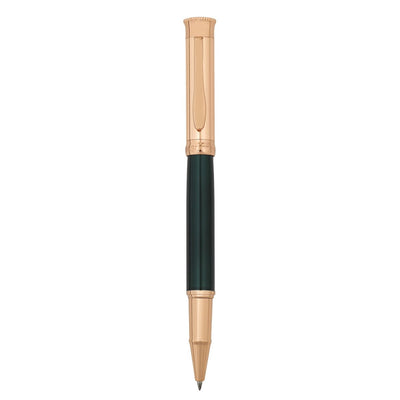 Bagutta Tratto di Stile Penna Roller Smalto Verde con Finiture Rame