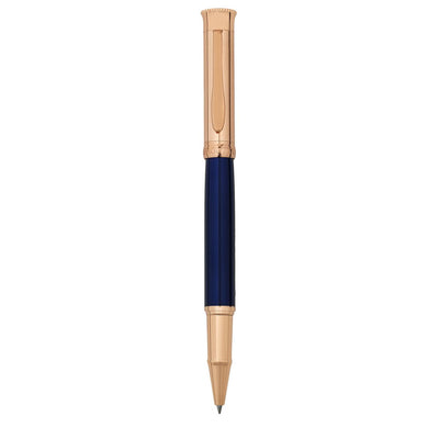Bagutta Tratto di Stile Penna Roller Smalto Blu con Finiture Rame