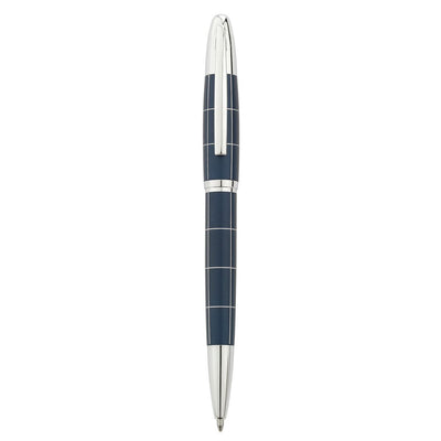 Bagutta Tratto di Stile Penna a Sfera Blu con Righe Cromate