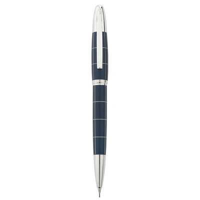Bagutta Tratto di Stile Matita Portamine 0,7 mm Blu con Righe Cromate