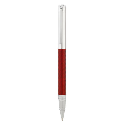 Bagutta Tratto di Stile Penna Roller Bicolore con Finitura Carbonio Rossa