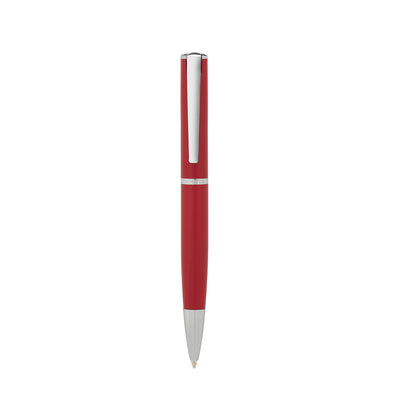 Bagutta Tratto di Stile Penna a Sfera Rossa con Cappuccio Coordinato e Finiture Cromate