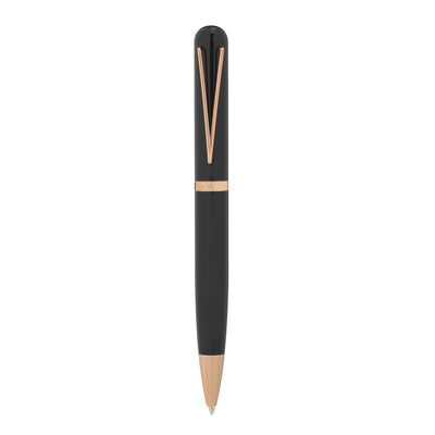 Bagutta Tratto di Stile Penna a Sfera Nera con Finiture Rame e Clip a V