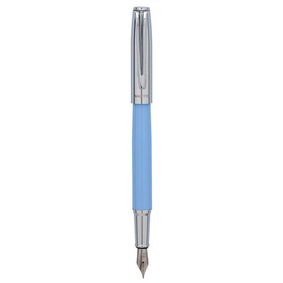 Bagutta Tratto di Stile Penna Stilografica Bicolore Turchese con Cappuccio Cromato