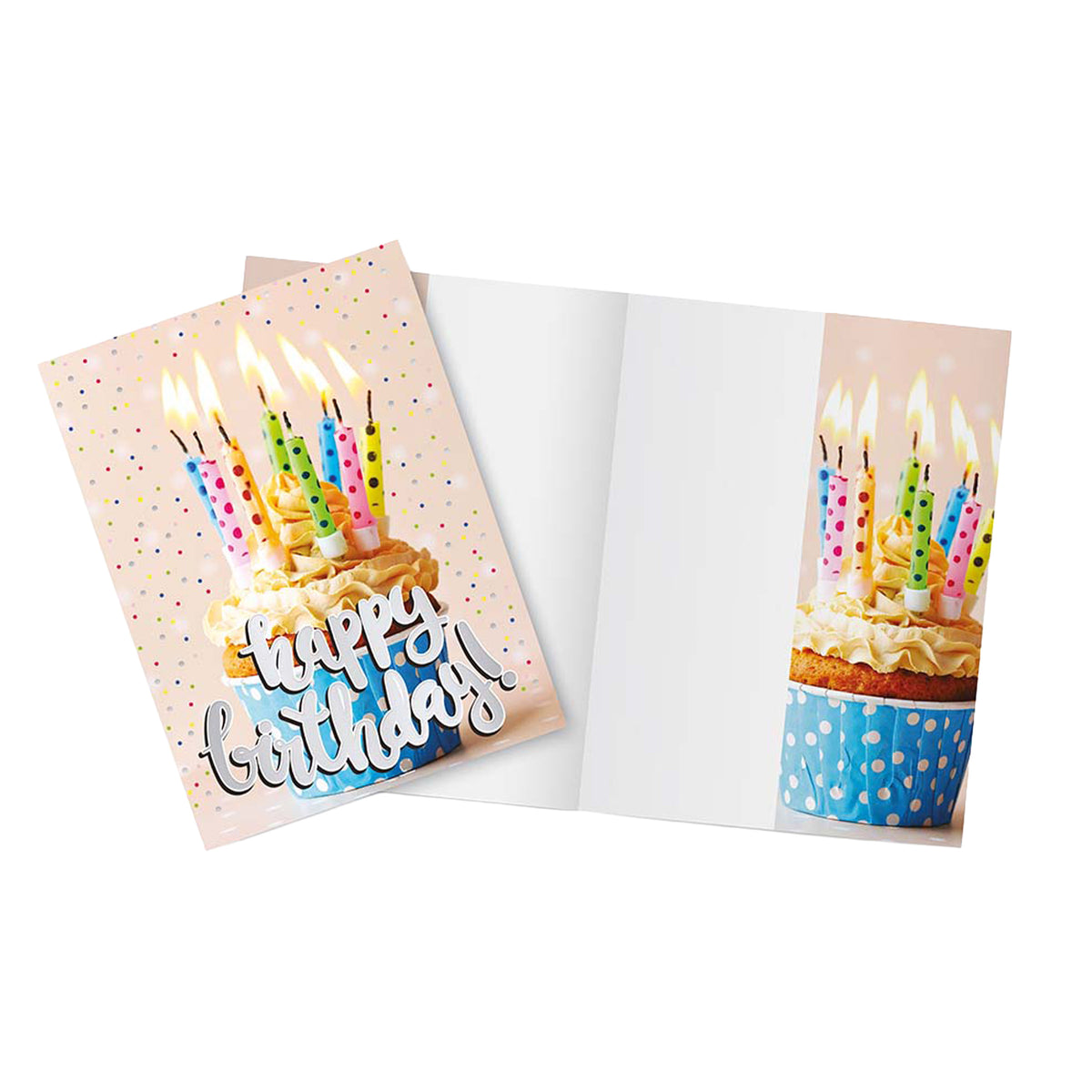 81327 - BIGLIETTI BUON COMPLEANNO CON GLITTER (12PZ)