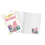 81325 - BIGLIETTI BUON COMPLEANNO CON FOIL ARGENTO (12PZ)