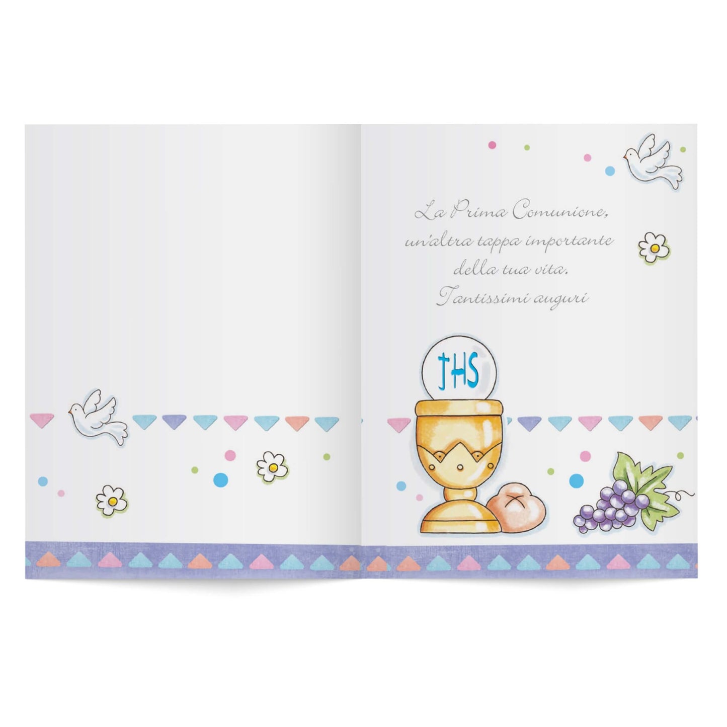 81321 - Biglietti Comunione Foil Oro e Rilievo (12PZ)