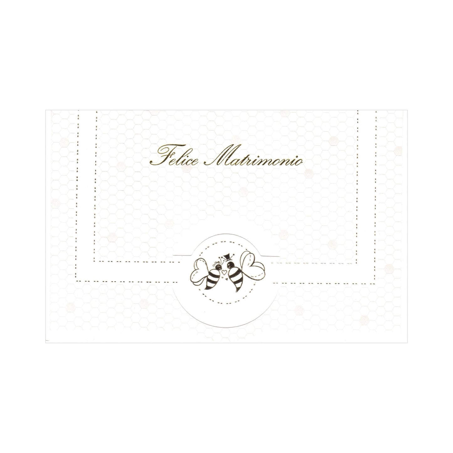 10.643 - BIGLIETTI FELICE MATRIMONIO CON RILIEVO E FOIL ORO (12PZ)