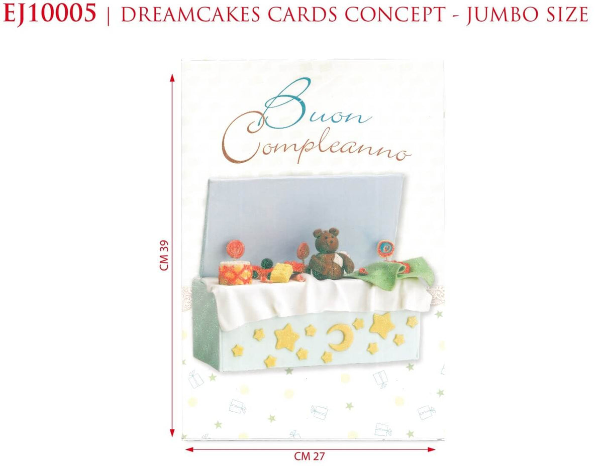 EJ10005 - BUON COMPLEANNO JUMBO SIZE 39x27 (1PZ)