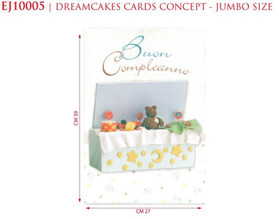 EJ10005 - BUON COMPLEANNO JUMBO SIZE 39x27 (1PZ)