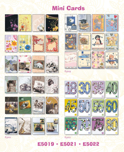 E5019 - MINI CARDS 'THINKING OF YOU'  (120PZ)
