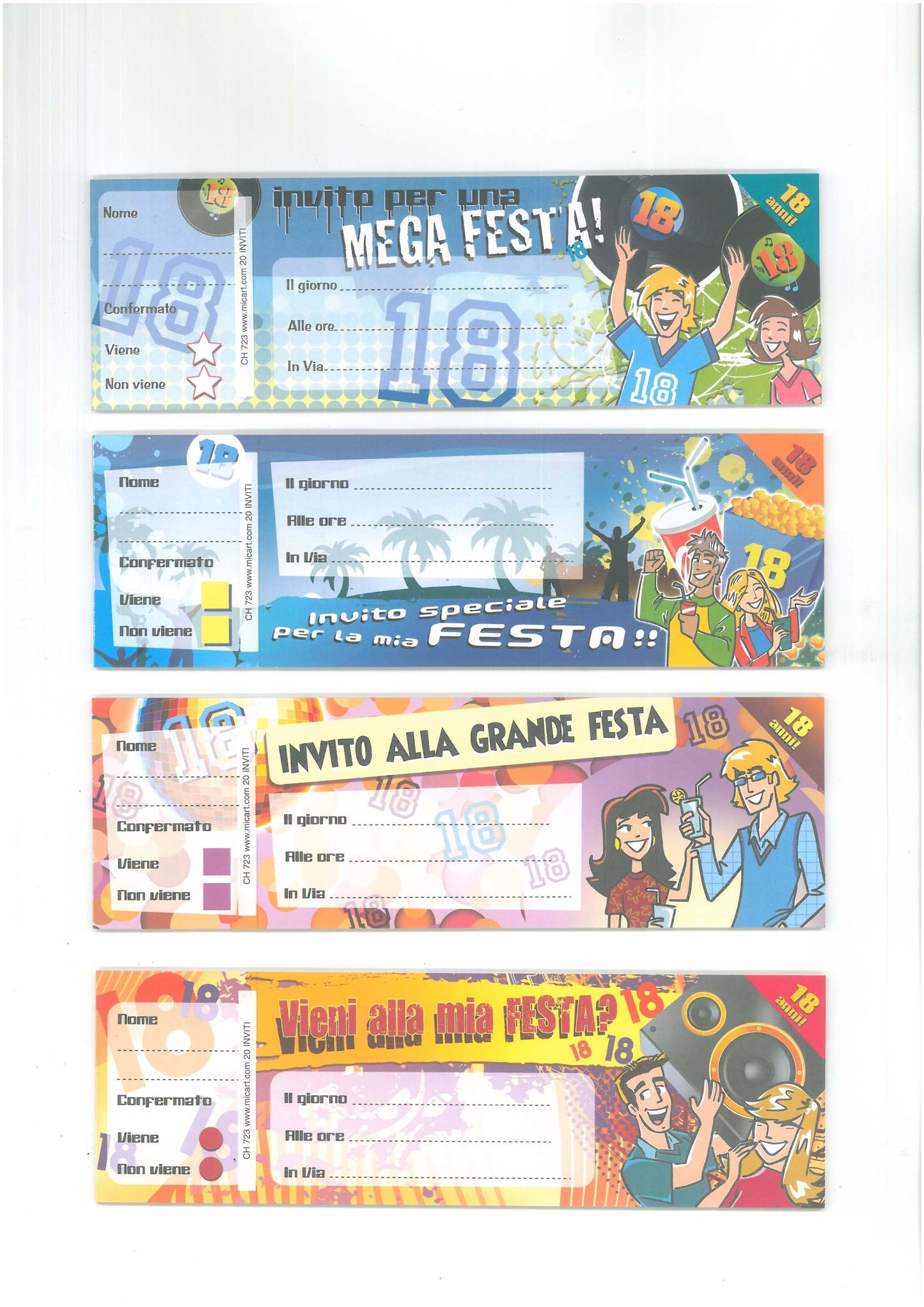 E4081/2/6/7/8/9 - INVITI (20PZ X 20FF)