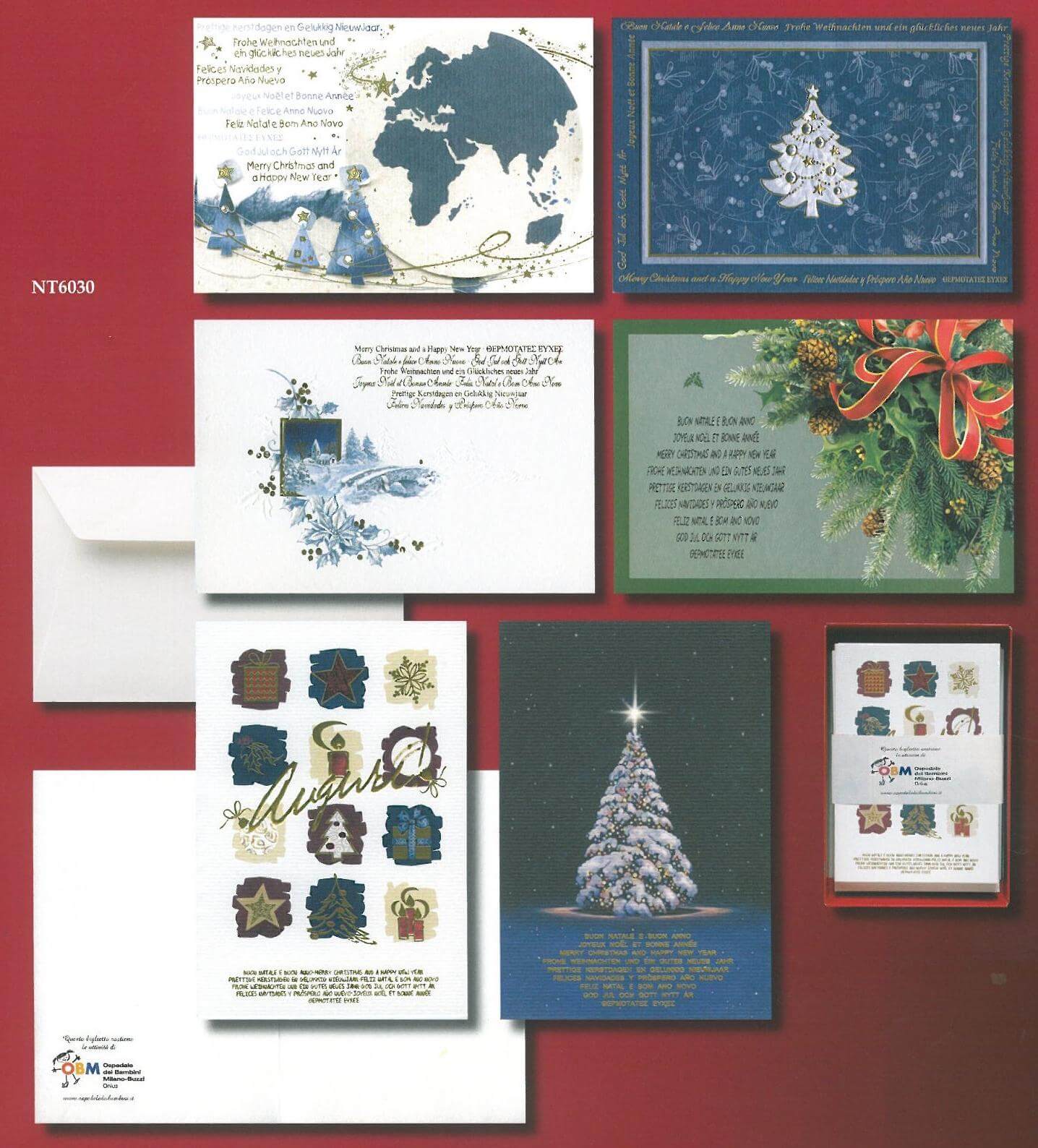 NT6030 - BIGLIETTI BUON NATALE LINEA DONAZIONE OBM 1 (12PZ)