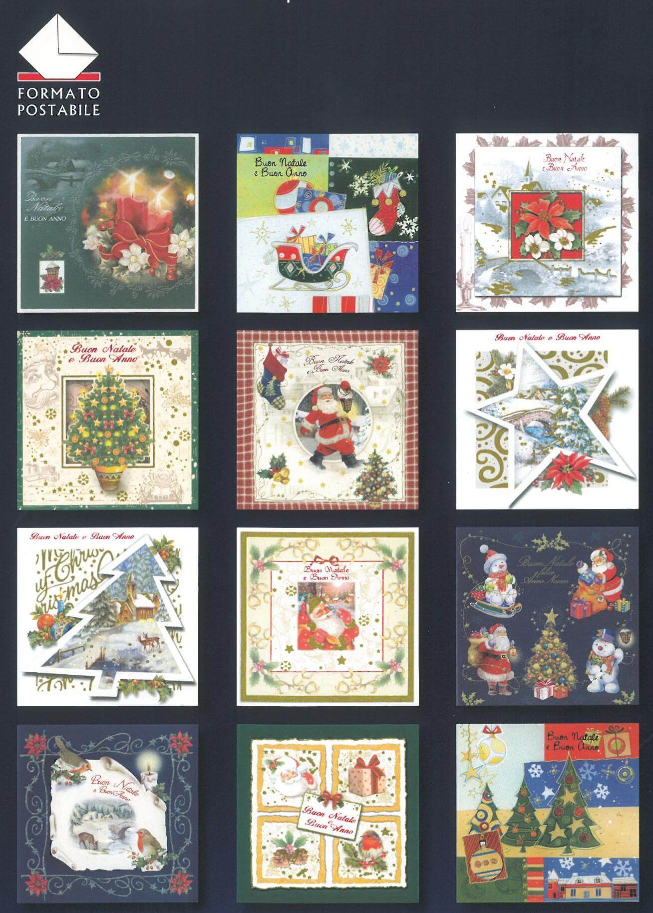 NT6034 - BUON NATALE BOXED CARDS GLITTER  (24PZ)
