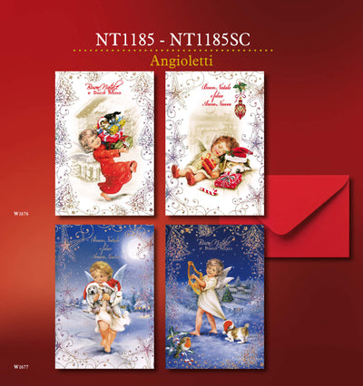 NT1185SC - BUON NATALE ANGIOLETTI  (12PZ)