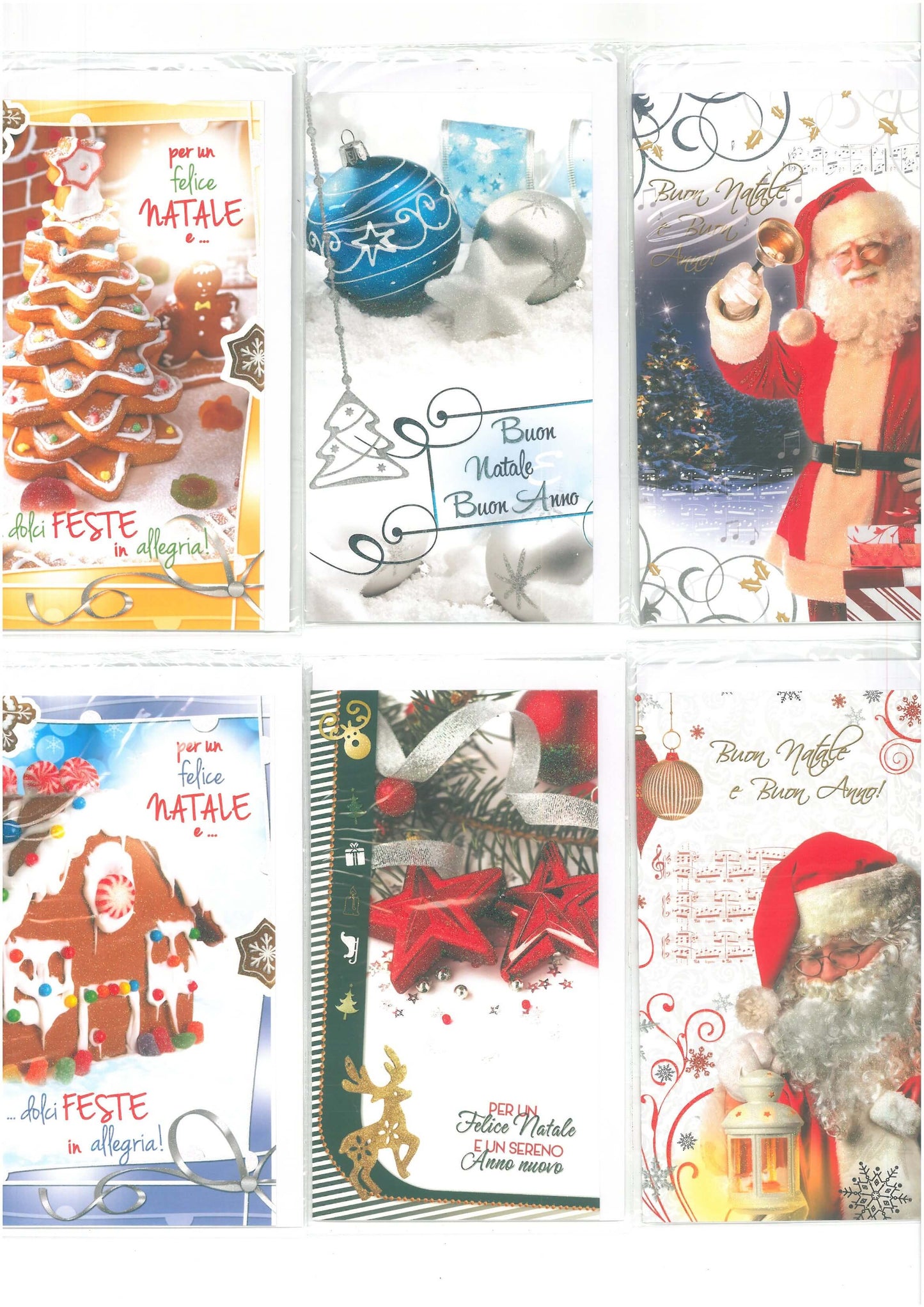 NT2071SC - BUON NATALE MEDIO GLITTER (24PZ)