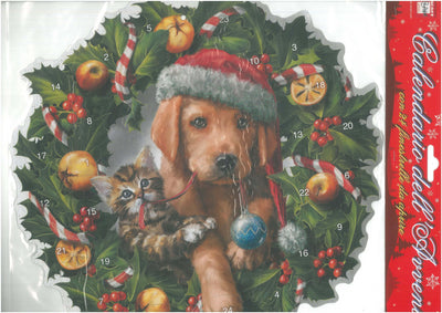 NT 8016 CALENDARIO AVVENTO CANE E GATTO