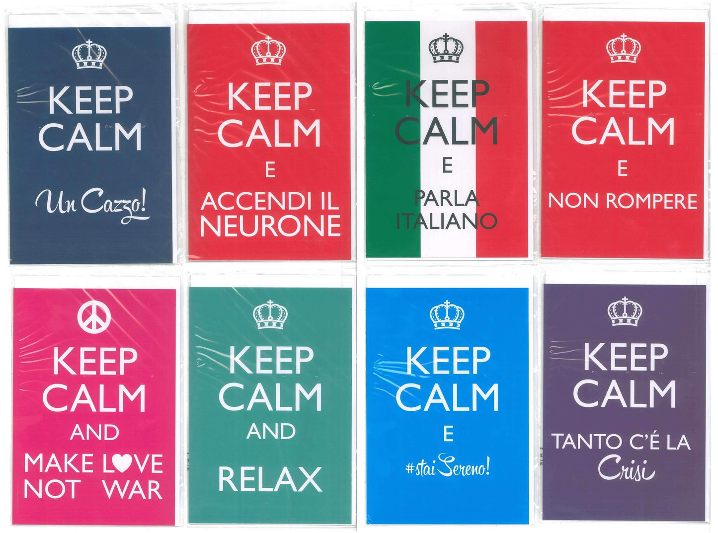 E3653  - TANTI AUGURI KEEP CALM (8PZ)