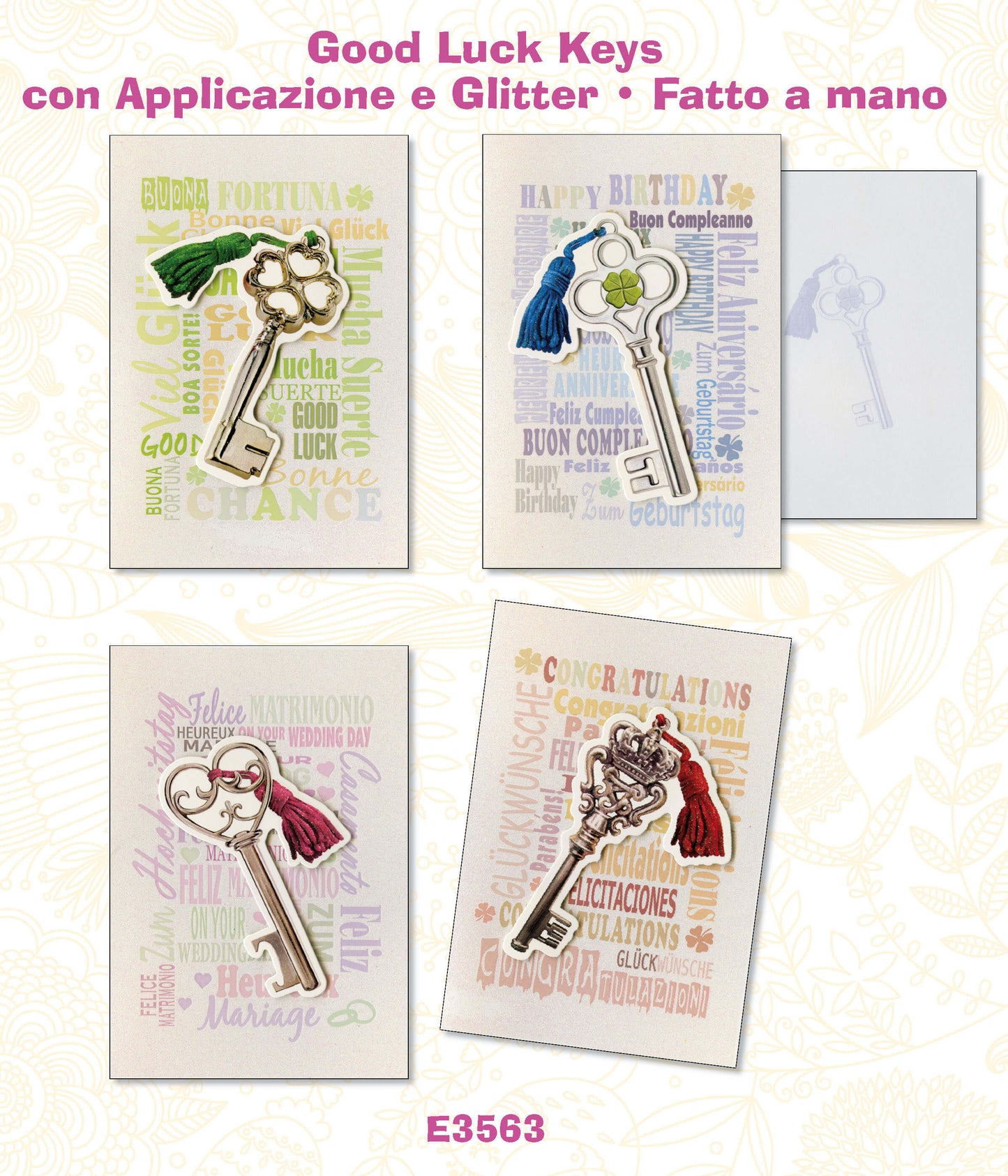 E3563  -  GOOD LUCK KEYS  (12PZ)