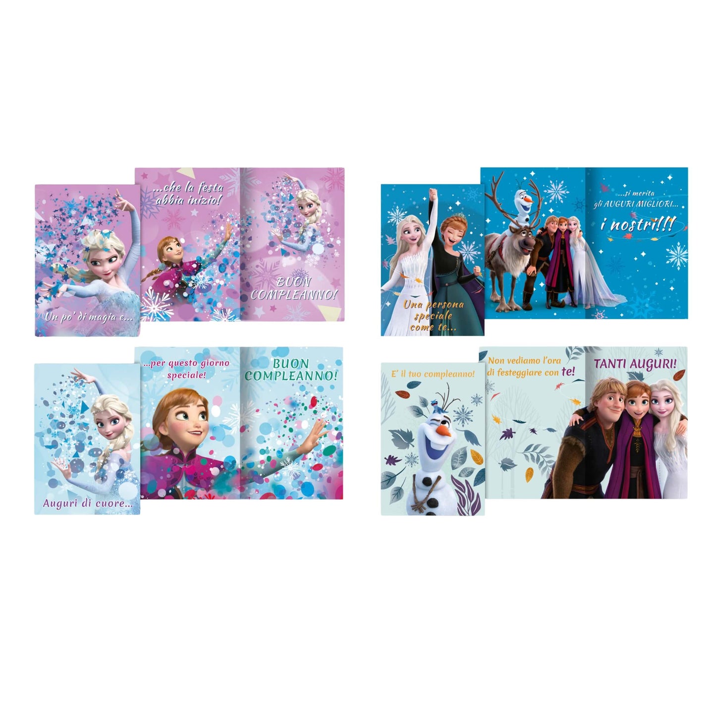 WDBA035G - BIGLIETTI AUGURALI FROZEN (12PZ)