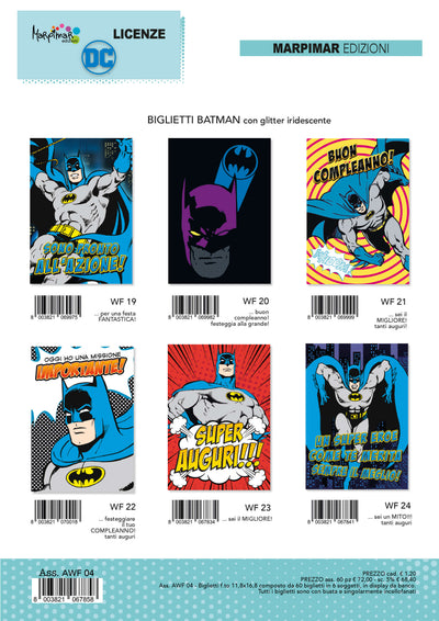 AWF04 - BUON COMPLEANNO / TANTI AUGURI BATMAN (12PZ)
