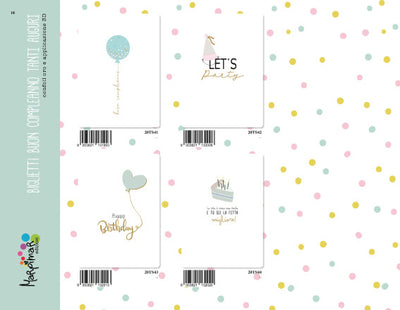 20ATS05 - BUON COMPLEANNO CON APPLICAZIONE (12PZ)