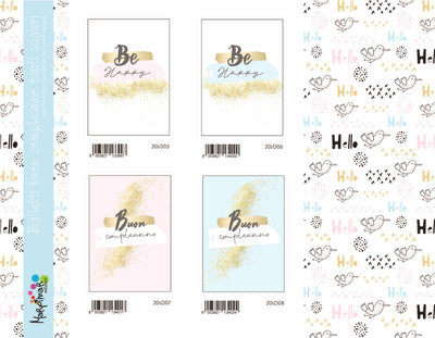 20ALO10 - BUON COMPLEANNO CON FOIL (12PZ)