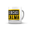 Tazza in ceramica con scritta ironica Cercasi Calma design accattivante