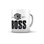 Tazza in ceramica The Boss scritta audace caratteri decisi design ufficio