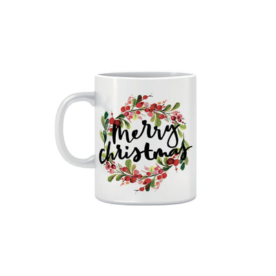 Tazza Merry Chsristmas Ghirlanda in Ceramica