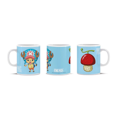Tazza in ceramica One Piece Devil Fruit con Chopper e Frutto del Diavolo