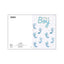 ALOD26 - BIGLIETTI NASCITA CON FOIL ORO (12PZ)