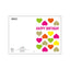 AGVD07 - BIGLIETTI COMPLEANNO FLUO CON FOIL E RILIEVO (12PZ)