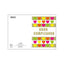 AGVD07 - BIGLIETTI COMPLEANNO FLUO CON FOIL E RILIEVO (12PZ)