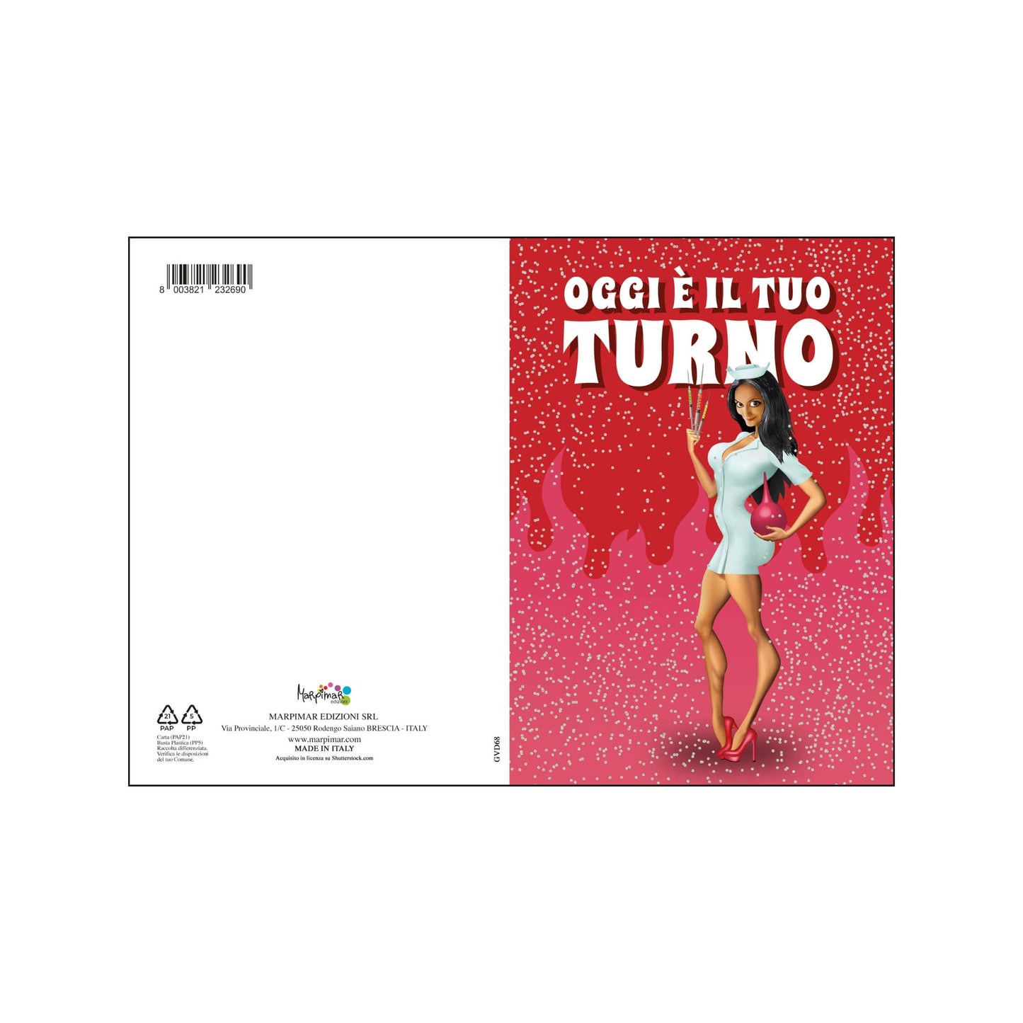 AGVD18 - BIGLIETTI AUGURALI COMPLEANNO E AUGURI CON FOIL OLOGRAFICO (12PZ)