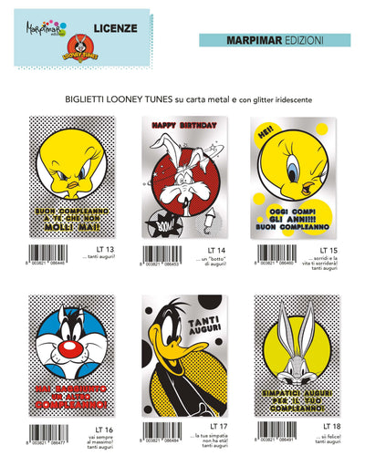 ALT03 - BUON COMPLEANNO METAL LONEY TUNES (12PZ)