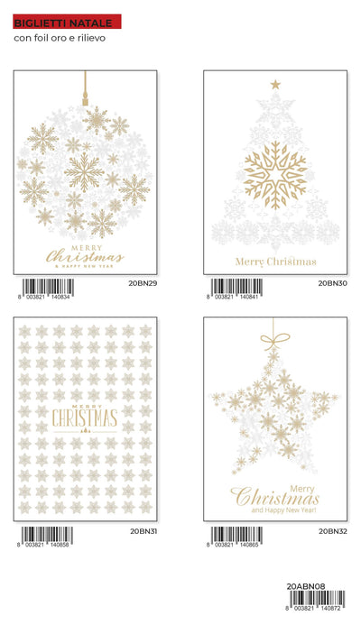 21ABN08 - BUON NATALE CON FOIL (12PZ)