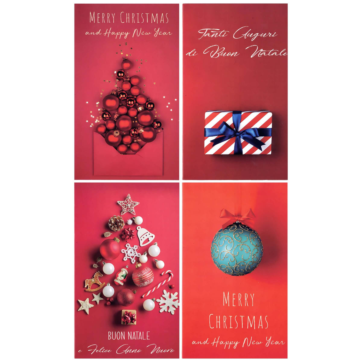 20ABN23 - BUON NATALE MEDI CON GLITTER (60PZ)