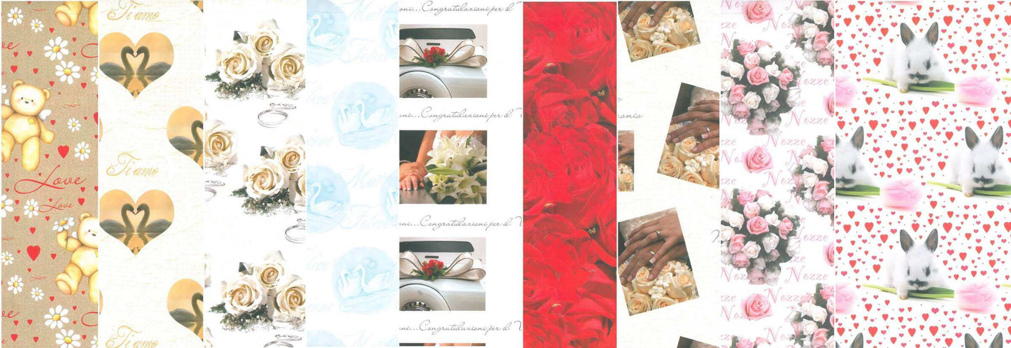 CZ08 - CARTA REGALO MATRIMONIO/LOVE 9 SOGGETTI (9PZ)