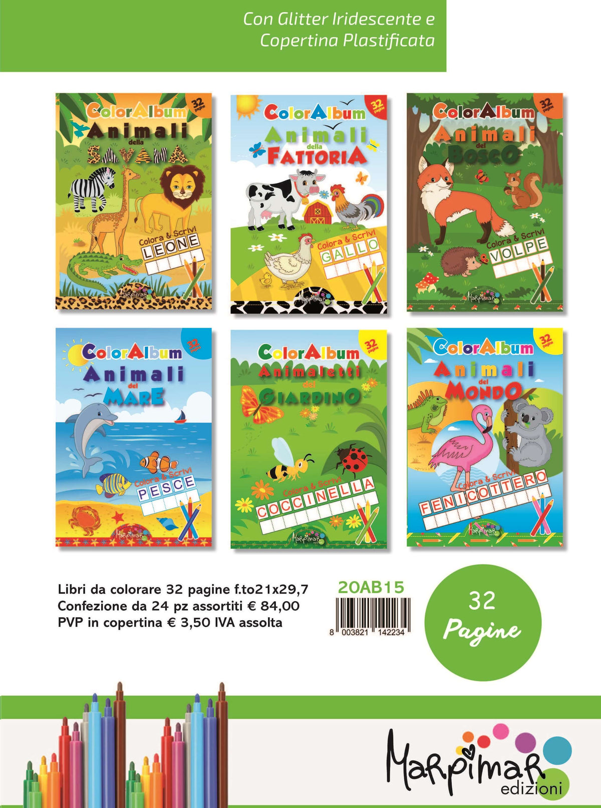 LIBRI DA COLORARE 32 PAGINE - 20AB15