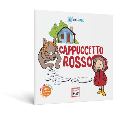 Funny Mat Libro Favola Lavabile da Colorare Cappuccetto Rosso 22x22 cm
