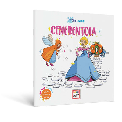Funny Mat Libro Favola Lavabile da Colorare Cenerentola 22x22 cm